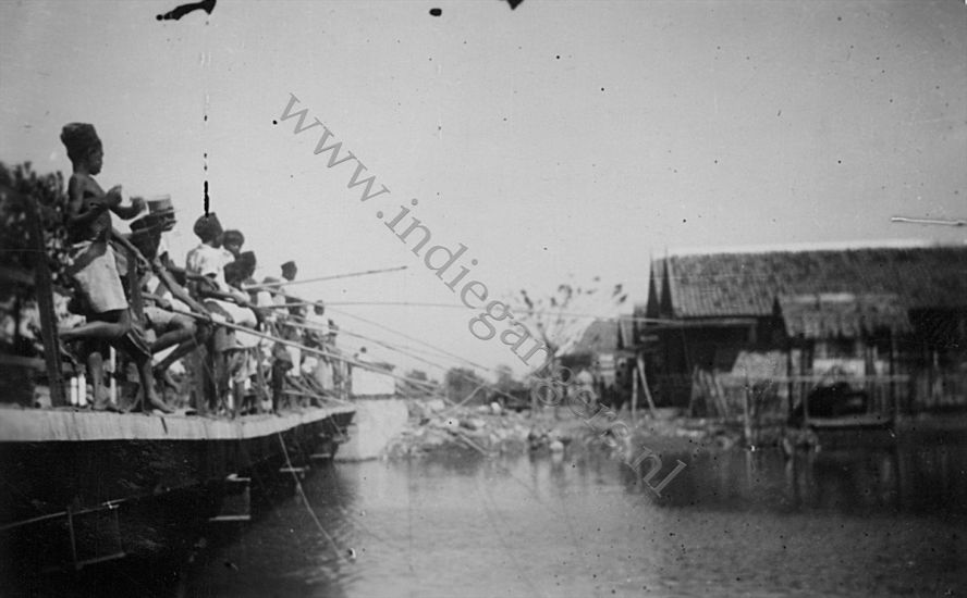 12 kl Javanen aan het vissen