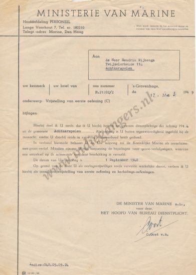 zm groot verlof vrijstelling oef