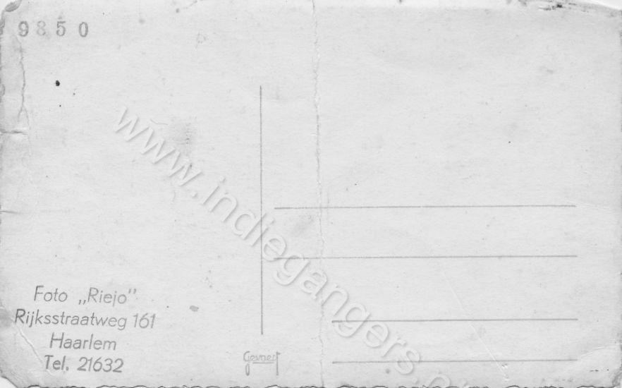 Ansichtkaart 1b  H van Asten VHK