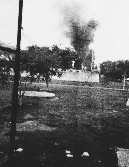 30b rubberopslag in brand