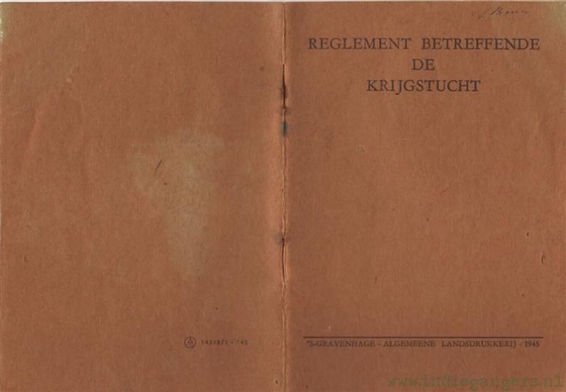 regelement krijgstucht 1