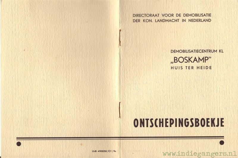 ontschepingsboekje voor en achter