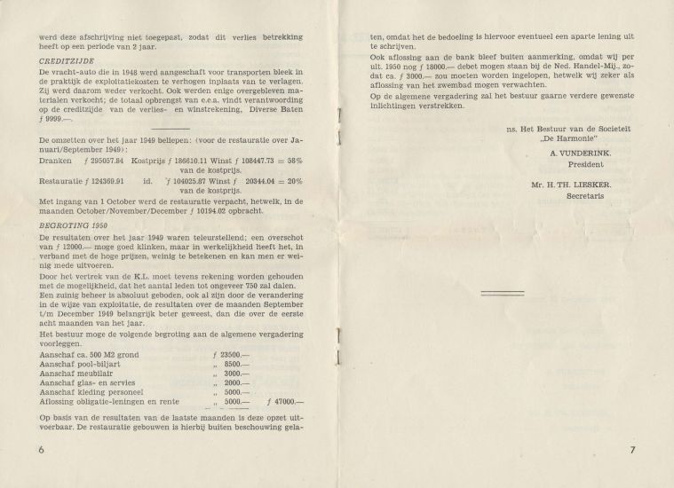 jaarverslag 1949 societeit de harmonie makassar pagina