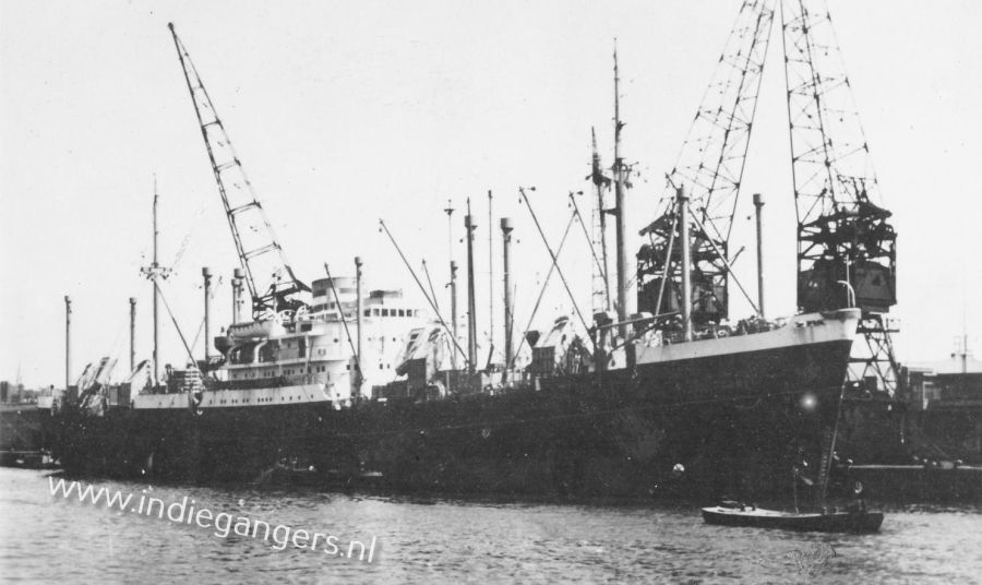 l de sloterdijk troepentransportschip heenreis